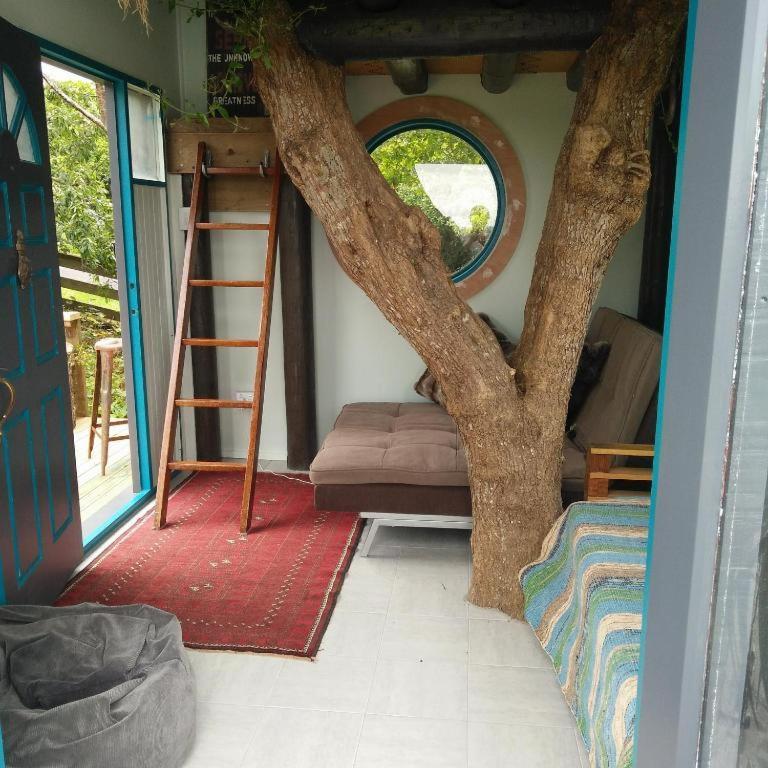 Starry Nights Cabin Fever Waikino Værelse billede
